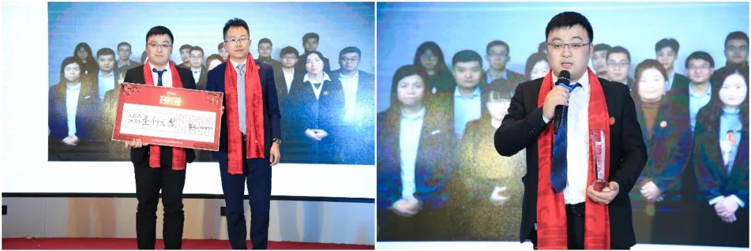 瑤安電子董事長宋濤為張帥頒獎(jiǎng)